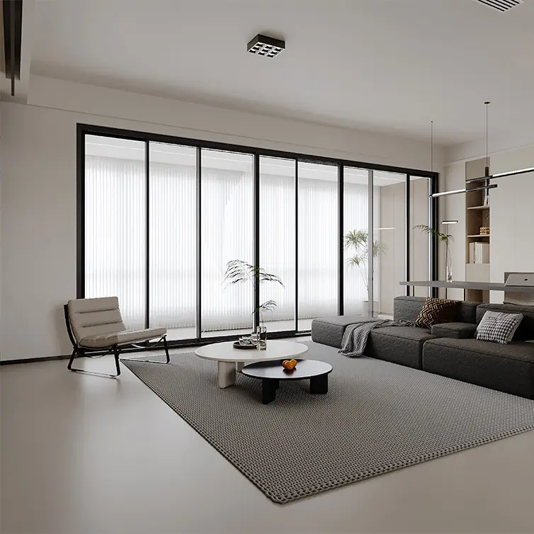 பனோரமிக் பால்கனி நெகிழ் சாளரம்